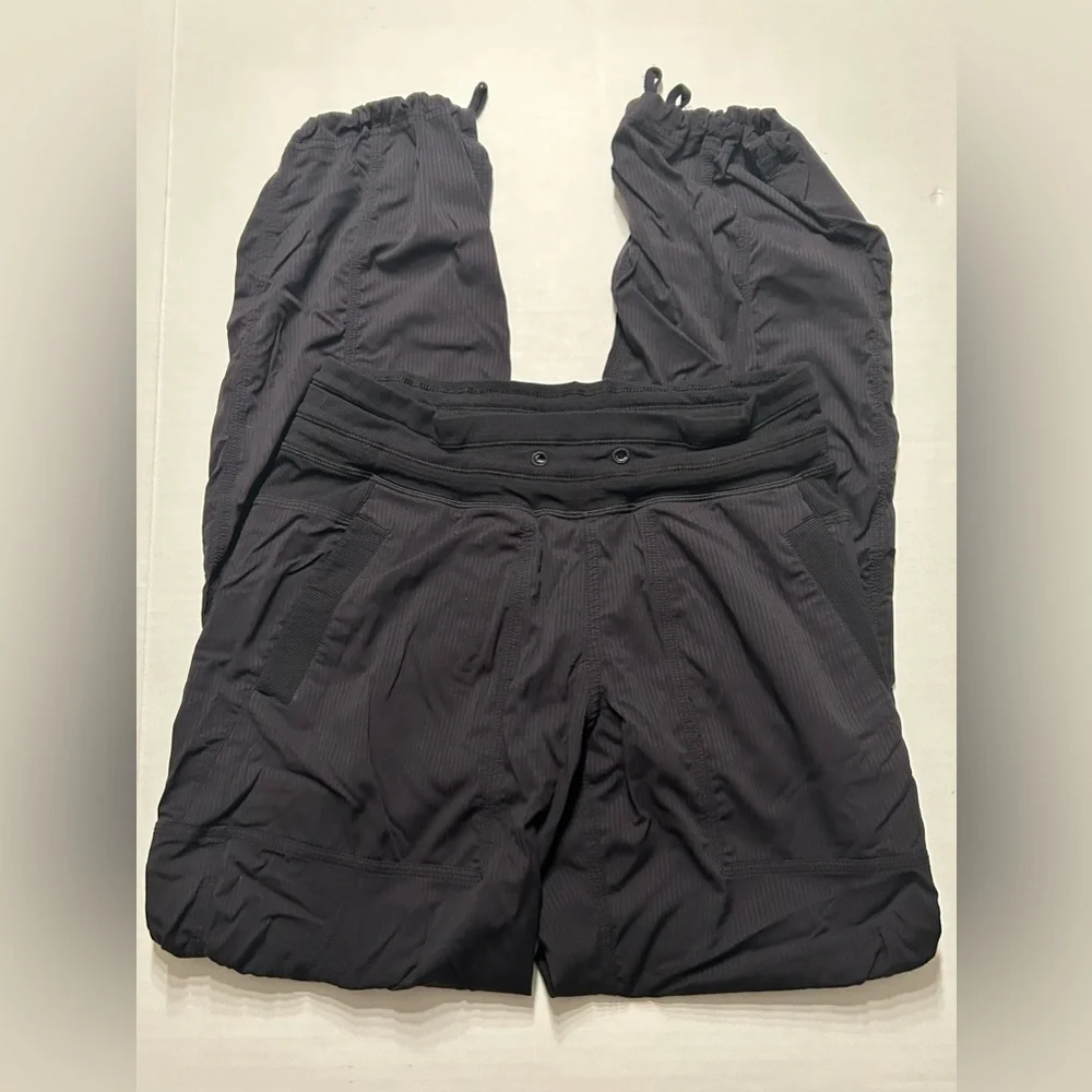 Lululemon Women Dance Studio Pants Joggers Cinch Size 4 Black 31” *No Drawstring